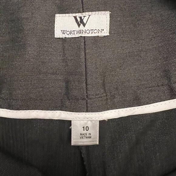 Worthington women's wide leg, high waist trouser, gray, size 10 - Picture 5 of 5